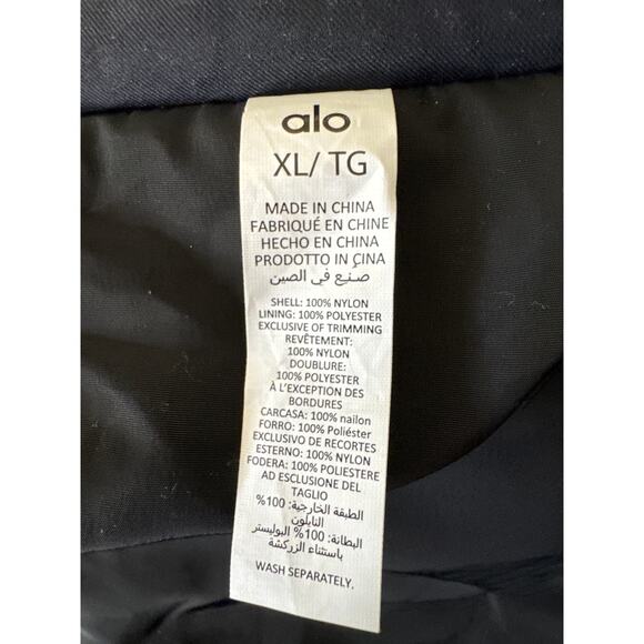ALO YOGA Signature Overcoat Jacket Style U4010R Black Size XL - Picture 5 of 8
